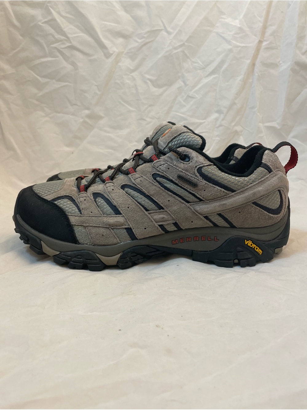 Merrell Moab 2 Men's 12 Wide Waterproof Gray J08871W Vibram Hiking Outdoor Shoes